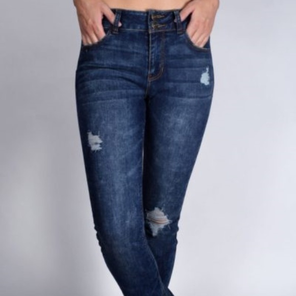 Vanilla Star Denim - Vanilla Star Double Button Boot Cut Jeans NWT